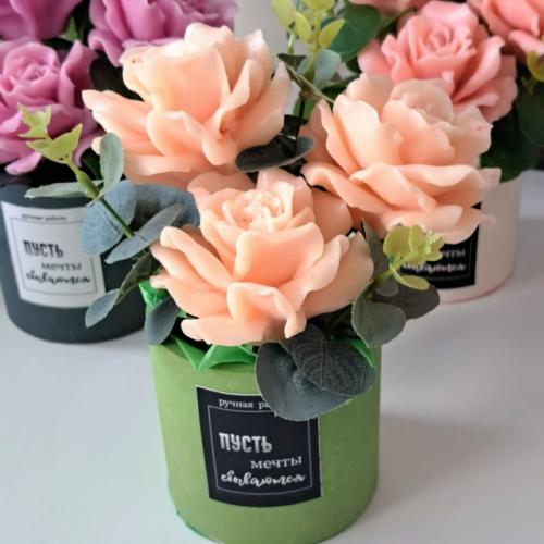 Классический букет роз из мыла ручной работы - идеальный подарок учителю! 02