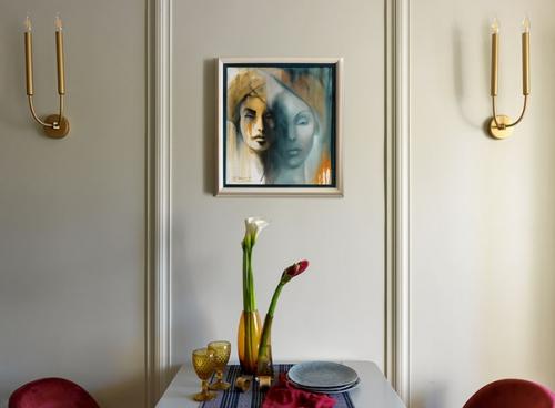 Интересный дизайн с элементами ар - деко для молодой семьи. 07