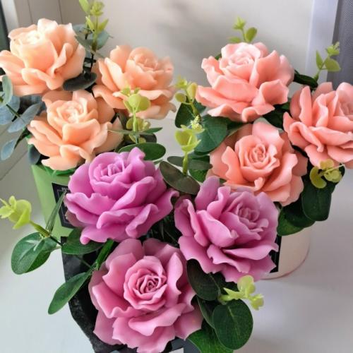 Классический букет роз из мыла ручной работы - идеальный подарок учителю! 04