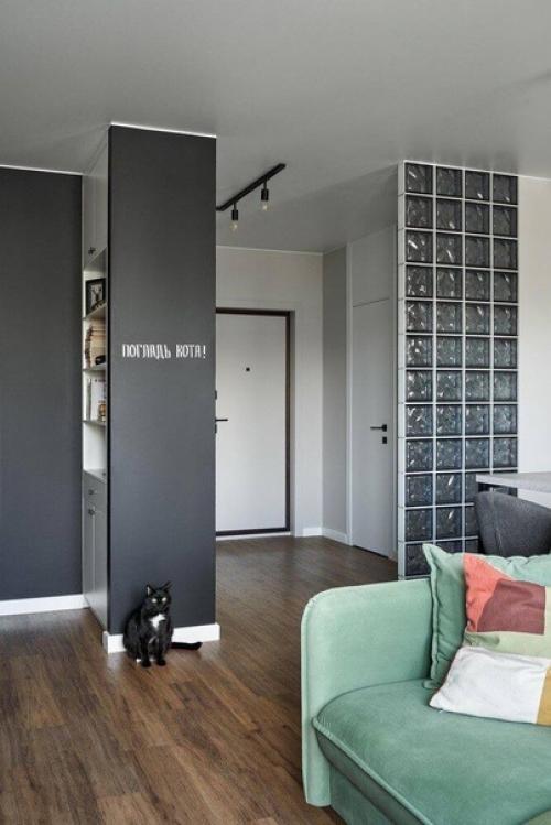 Практичный интерьер в двушке в панельном доме. 04