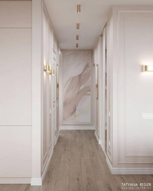 Нежнейший дизайн интерьера прихожей. 01