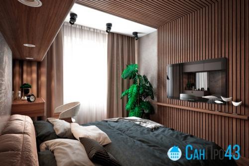 На фото - спальня в квартире на Костина, 4. вчера и позавчера, напомним, мы рассматривали прихожую и гостиную. 01