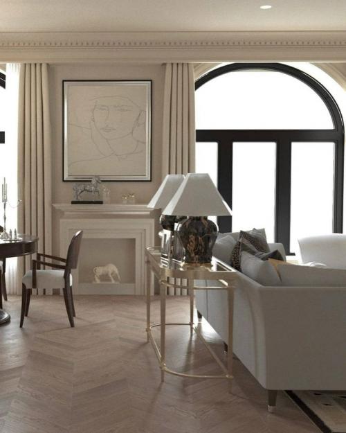 Великолепный реализованный проект квартиры в Москве 130 кв. 02