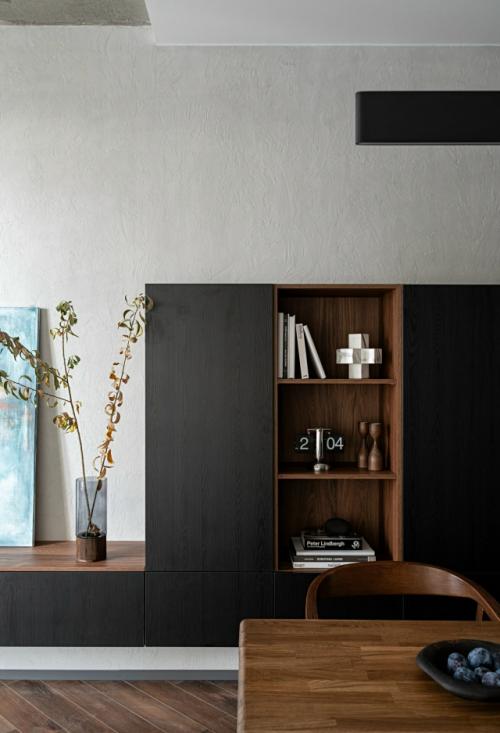 Брутальный интерьер однокомнатной квартиры 50 кв. 06