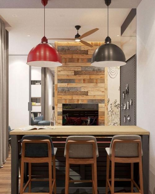 Яркий дизайн квартиры - студии. 01