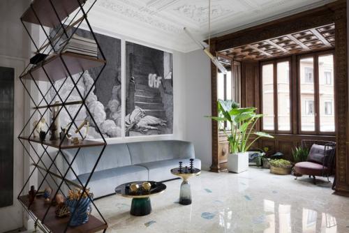 Дизайнер Пьетро руссо создал интерьер квартиры для молодой пары в Милане, Италия. 08