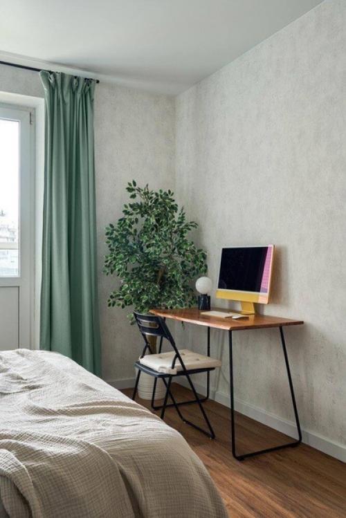 Практичный интерьер в двушке в панельном доме. 07