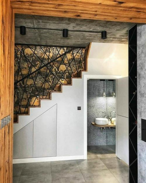 Кухня - гостиная в стиле лофт. 06