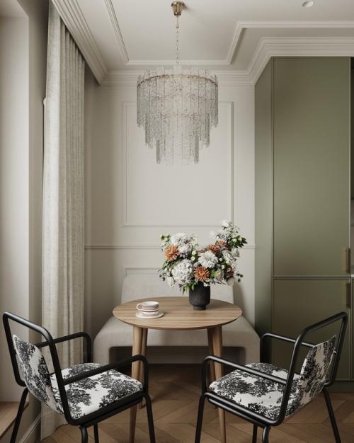 Оливковый цвет не так часто можно встретить в интерьере, а он между прочим очень свежий, теплый и привлекает внимание. 01