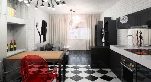 Мы делаем из однокомнатной квартиры двухкомнатную (квартира 46 кв м). 05