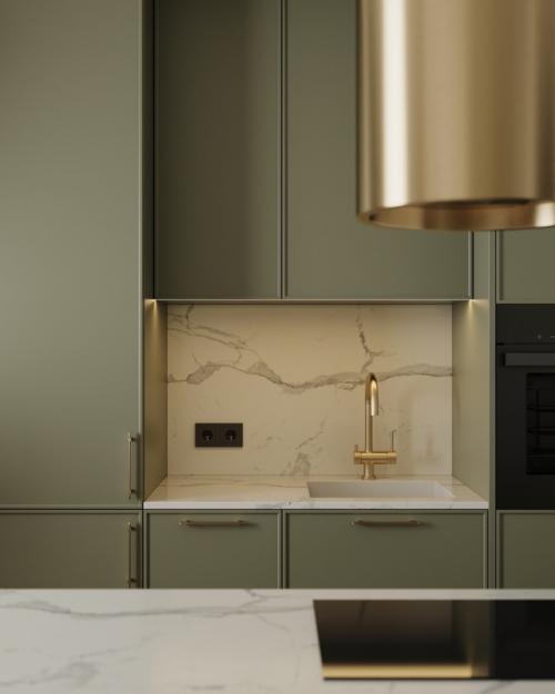 Оливковый цвет не так часто можно встретить в интерьере, а он между прочим очень свежий, теплый и привлекает внимание. 02