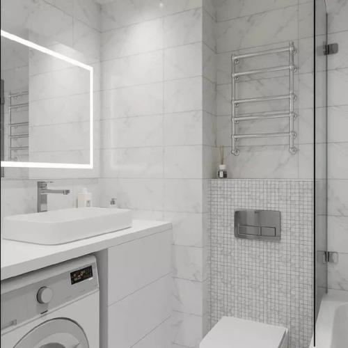 Современный интерьер квартиры в светлых тонах с первого взгляда привлекает своим сдержанным и ультрамодным дизайном. 08