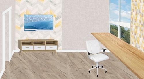 Эскизный дизайн проект кабинета - гостиной. 01