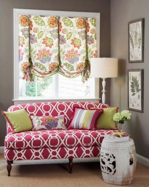 Австрийские шторы.  Они сочетают в себе пышные складки французских штор и лаконичный механизм римских. 02