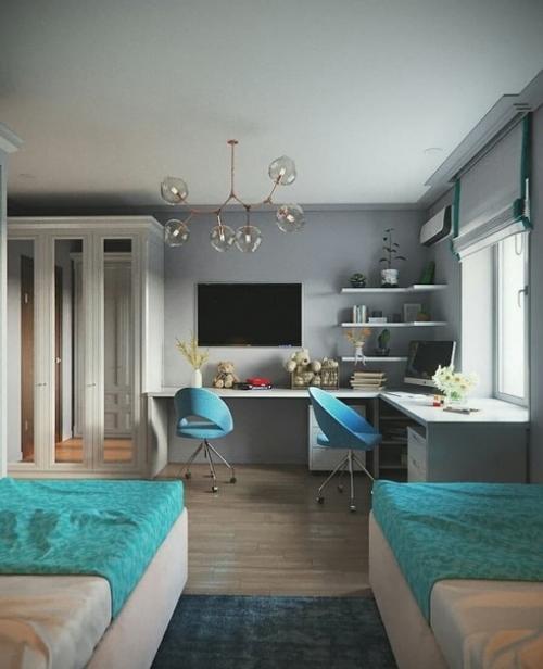 Дeтскaя комнaта для двyx мальчиков. 02