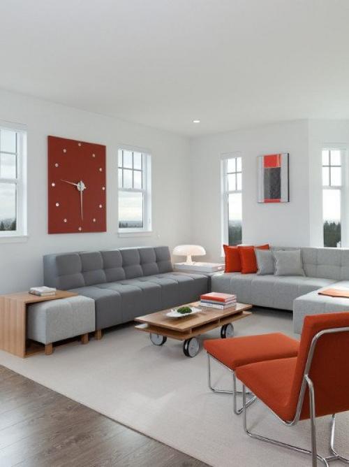 Часы в современном интерьере. 05