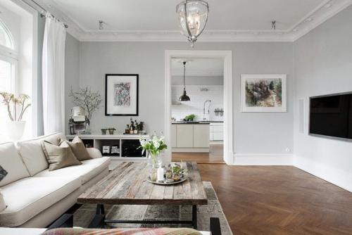 Чудесная квартира на последнем этаже старого дома в Швеции. 02