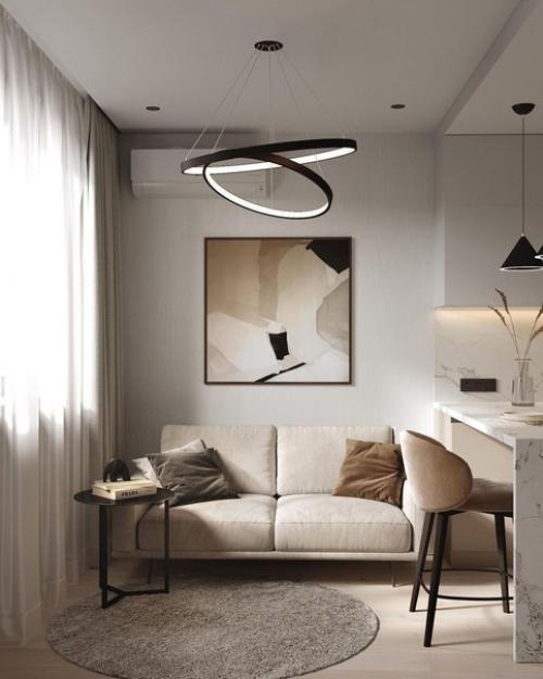 Бежевый интерьер предпочитает достаточно большое количество домовладельцев и это вполне объяснимо. 06