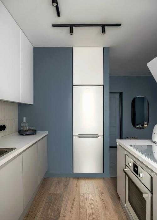 Цветной интерьер 1-комнатной квартиры 51, 7 м 2 (54, 6 м 2 с лоджией) в ЖК настроение в Москве. 05