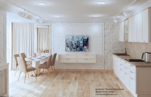 Обещала показать дизайн - проект трехкомнатной квартиры 120 кв. 01