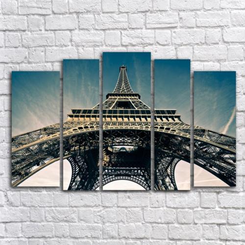 Вертикальные современные модульные картины идеально подходят. 02