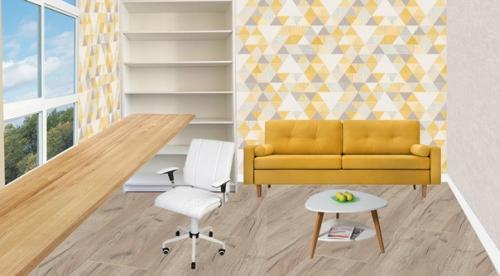 Эскизный дизайн проект кабинета - гостиной.