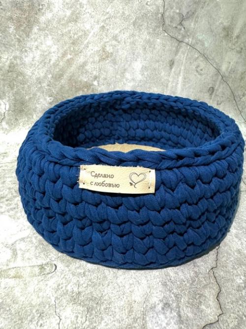 Хочу предоставить вашему вниманию вязанные корзинки из трикотажной пряжи данные корзинки подойдут под любой интерьер, уберут визуальный шум. 04