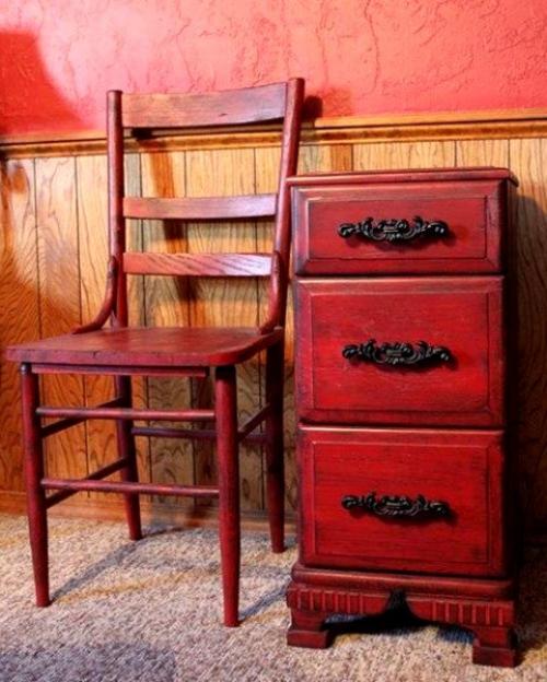 Идеи по переделке старой мебели. 08