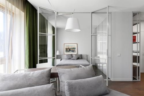 Строгий интерьер квартиры 56 кв. 04