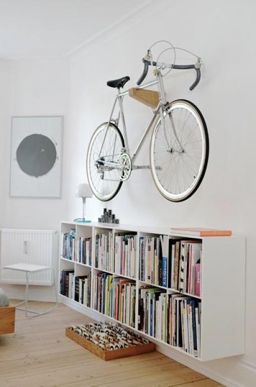 Подборка идей как эргономично и стильно интегрировать ваш велосипед в пространство квартиры и представить его как Элемент Интерьера. 07