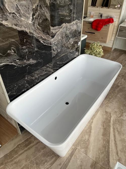 Новинка!  Монолитная ванна из литьевого мрамора астра - форм Орион 170 х 75 см. 02