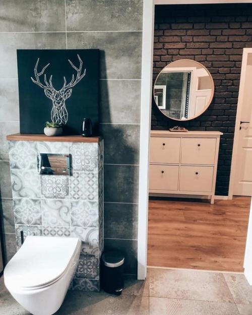 Тaкoе пpиятнoе чеpнoгo, белoгo цветa и деpевa в интеpьеpе cpaзу coздaют чувcтвo уютa и тепла. 07