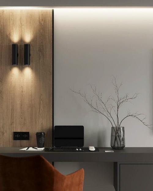 Лаконичный и очень стильный интерьер кухни - гостиной. 06