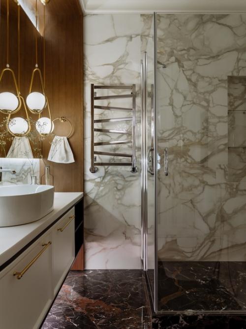 Спокойствие и умиротворение, вот что чувствуется при входе в этот санузел. 01