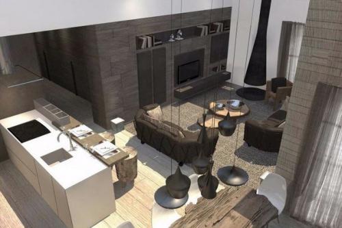 Итальянский архитектор Анджело поццоли завершил реализацию проекта реконструкции квартиры в Швейцарии. 05