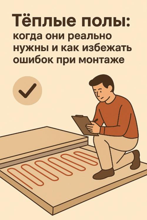 Когда тёплый пол реально нужен.

