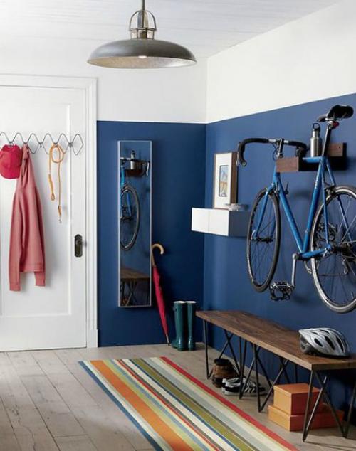 Подборка идей как эргономично и стильно интегрировать ваш велосипед в пространство квартиры и представить его как Элемент Интерьера. 05