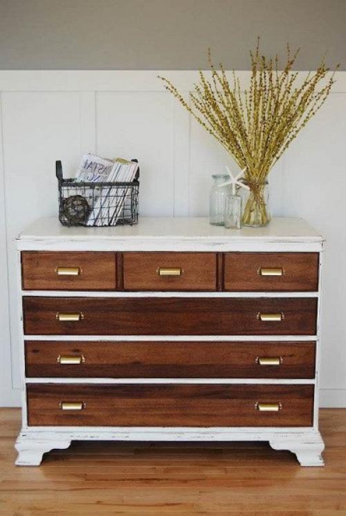 Идеи по переделке старой мебели. 03