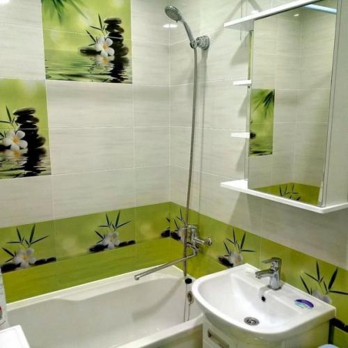 Муж сам ремонт в ванной сделал! 02