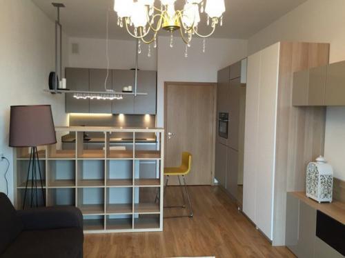 Пример классного дизайна квартиры - студии площадью 38 квадратных метров. 01