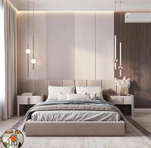 Идея оформления. Интерьера спальни. 01