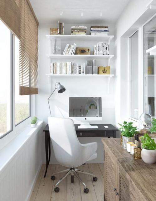 Балкон - лоджия под кабинет. 01