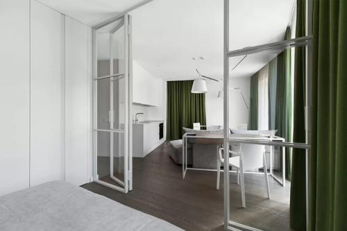 Строгий интерьер квартиры 56 кв. 06