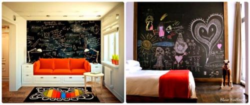 Все большую популярность набирают магнитные меловые доски. 01