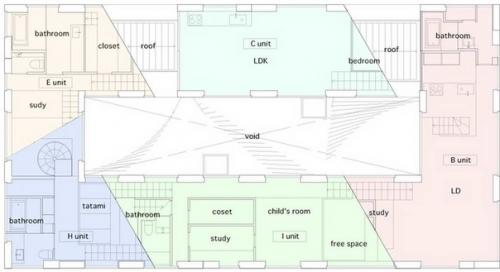 Многоквартирный дом в Японии. 06