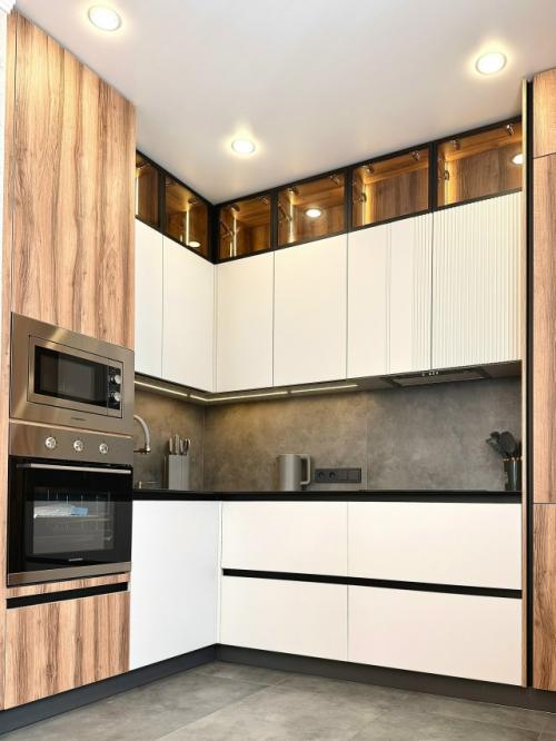 Как спрятать кухню в общем пространстве, чтобы она не перетягивала внимание на себя? 03 Как спрятать кухню в общем пространстве, чтобы она не перетягивала внимание на себя? 03