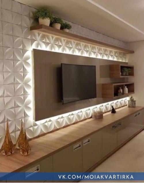 Варианты обстановки гостиной. 01