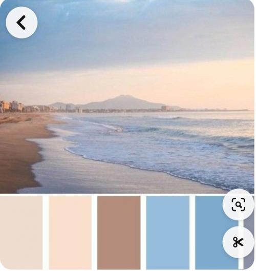 О, как же будет красив интерьер в таких морских пастельных тонах.