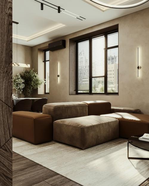 Дизайн интерьера гостиной для молодой пары. 05 Дизайн интерьера гостиной для молодой пары. 05