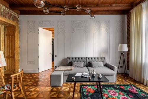 Дизайн интерьера просторной гостиной из той же квартиры, спальню которой я публиковал постом ранее. 04